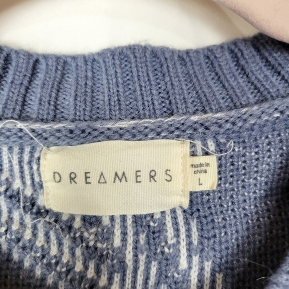 Dreamers A Rising Star Blue 3D Star Crewneck Sweater - Picture 4 of 6